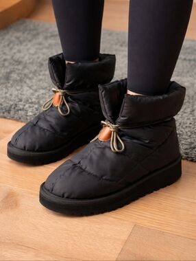 Portland Boot Company Puffer Quilted Winter Slip-On Boots, NWOB